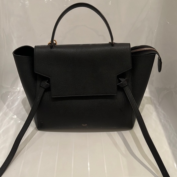Celine Handbags - Celine micro belt bag in black